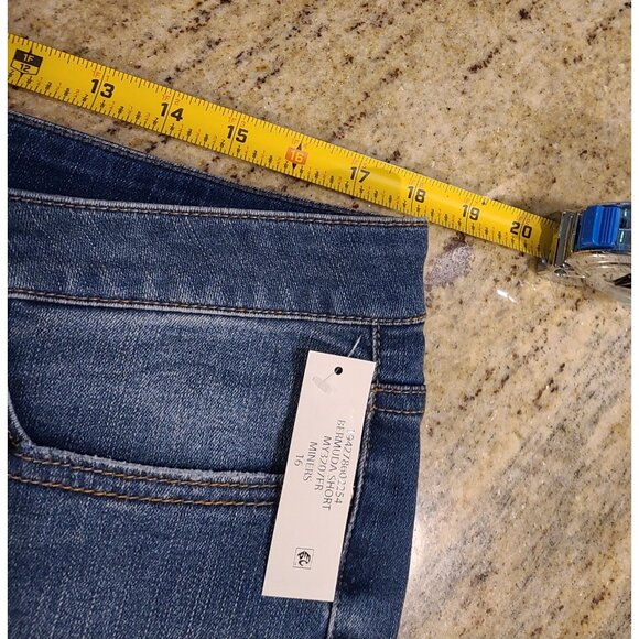 New! Lot of 3 Size 16 Nine West Chrystie Capri Jeans & Seven7 Sunset Bermuda - Picture 4 of 16
